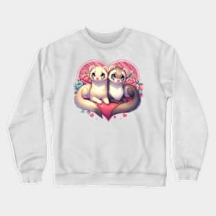 The love of Ferrets Crewneck Sweatshirt